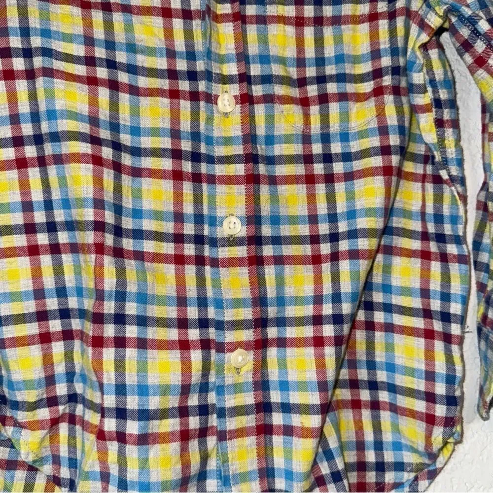 Kid's GAP Colorful Plaid Button-Down Shirt